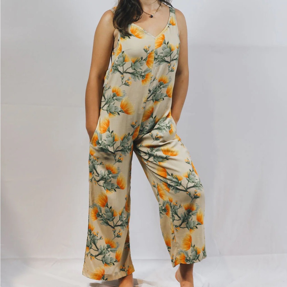 KALOKINI Noelani Jumpsuit in “LEHUA MAMO”